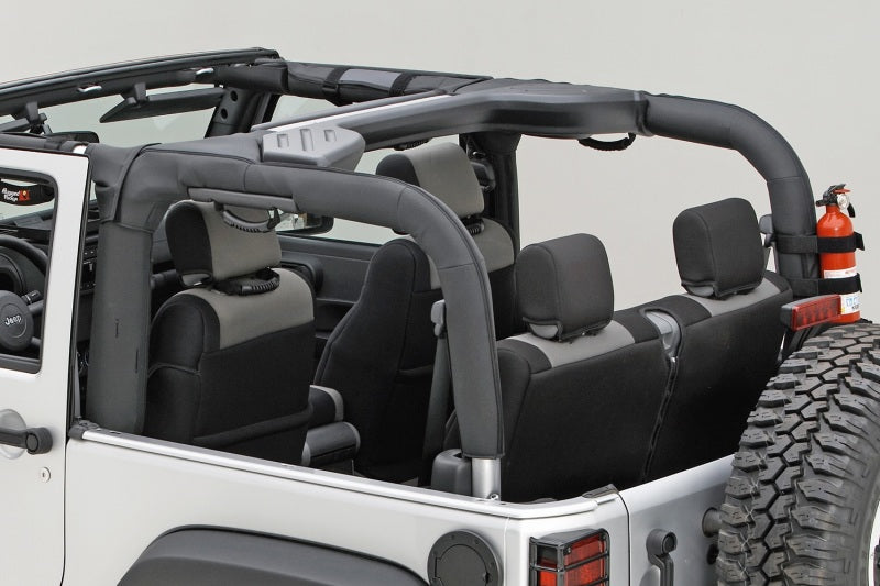 Rugged Ridge Roll Bar Cover Black Polyester 07-18 Jeep Wrangler JK Rugged Ridge Roll Bar Cover Black Polyester 07-18 Jeep Wrangler JK