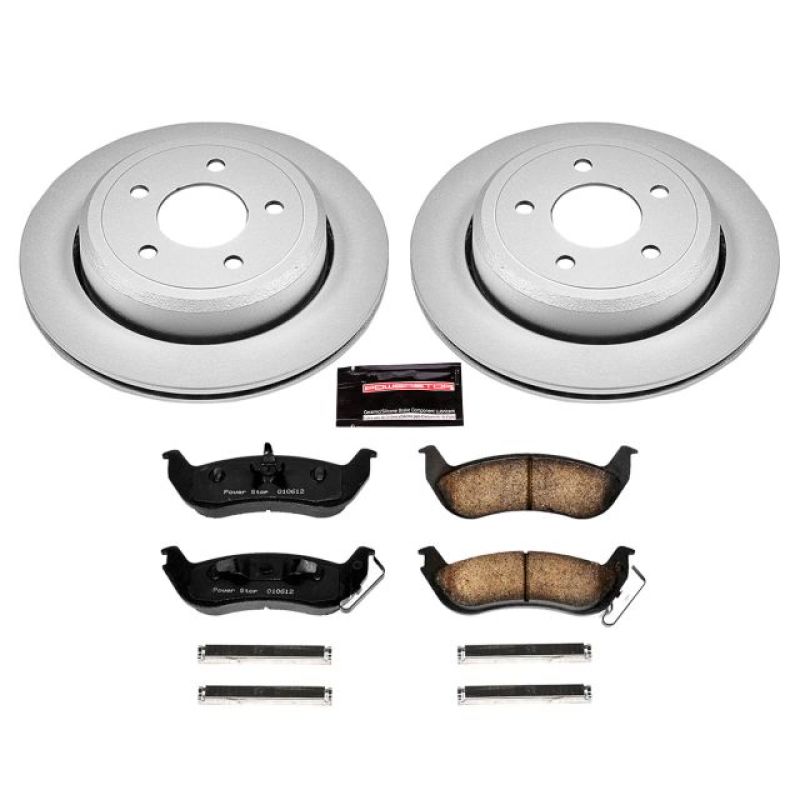 Power Stop 03-11 Ford Crown Victoria Rear Z17 Evolution Geomet Coated Brake Kit Power Stop 03-11 Ford Crown Victoria Rear Z17 Evolution Geomet Coated Brake Kit