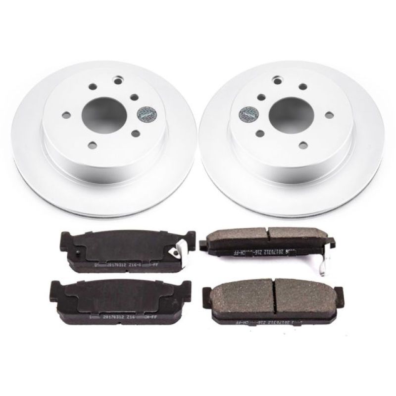 Power Stop 93-97 Infiniti J30 Rear Z17 Evolution Geomet Coated Brake Kit Power Stop 93-97 Infiniti J30 Rear Z17 Evolution Geomet Coated Brake Kit