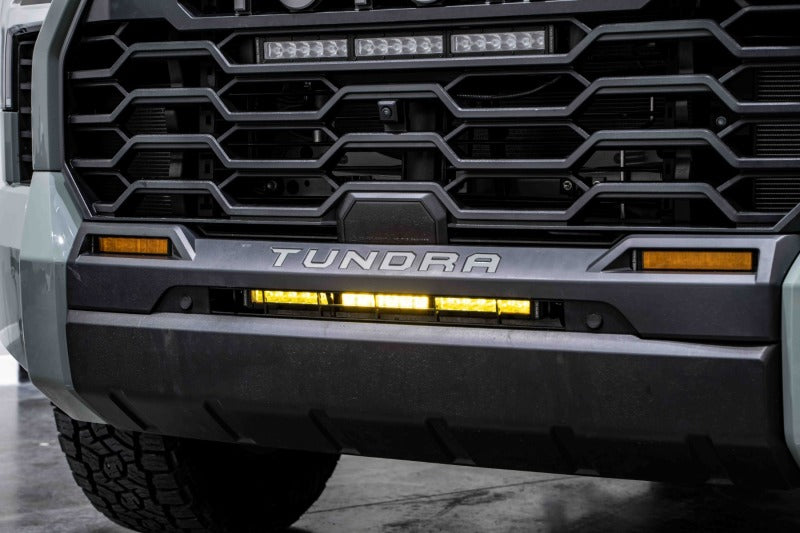 Diode Dynamics 2022 Toyota Tundra Stealth Bumper Light Bar Kit - White Combo Diode Dynamics 2022 Toyota Tundra Stealth Bumper Light Bar Kit - White Combo