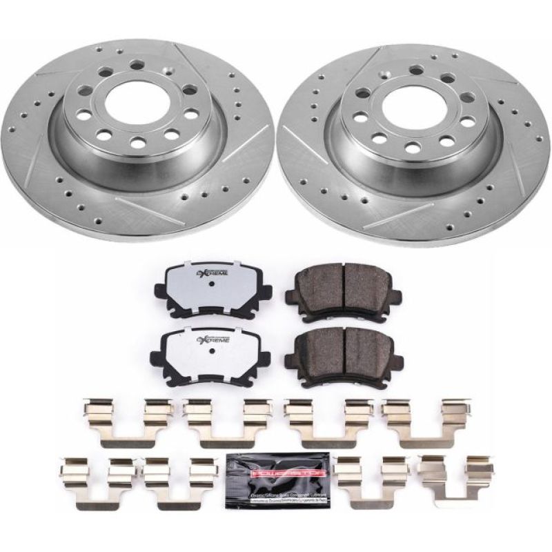 Power Stop 2013 Audi A3 Rear Z26 Street Warrior Brake Kit Power Stop 2013 Audi A3 Rear Z26 Street Warrior Brake Kit