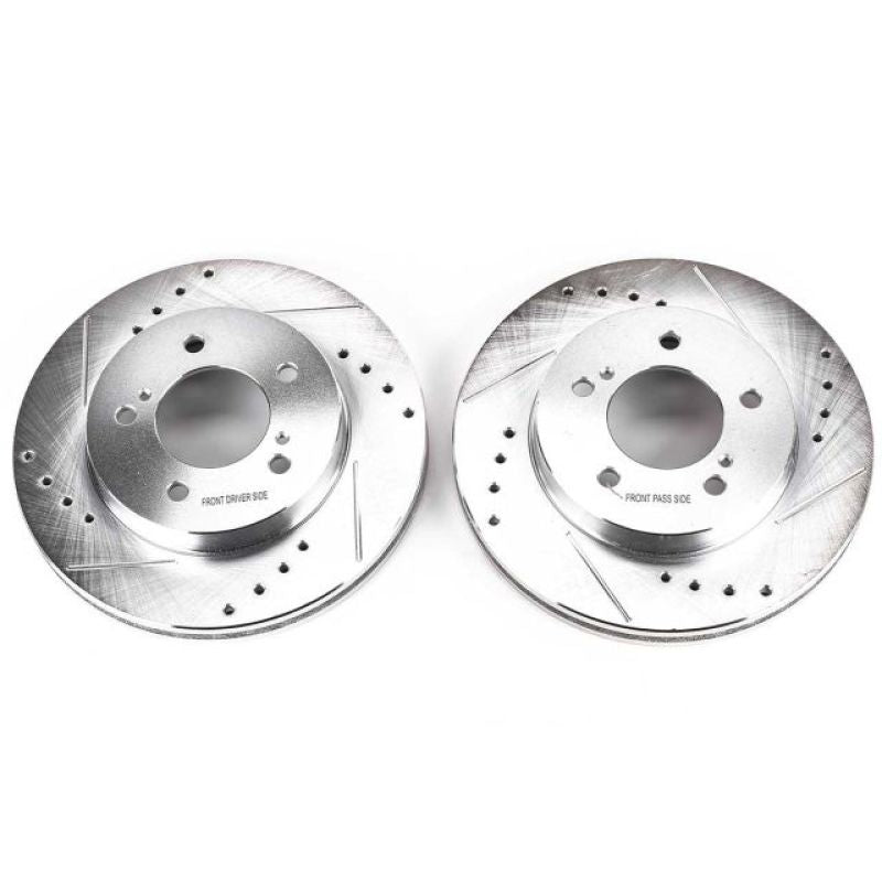 Power Stop 93-02 Mercury Villager Front Evolution Drilled & Slotted Rotors - Pair Power Stop 93-02 Mercury Villager Front Evolution Drilled & Slotted Rotors - Pair