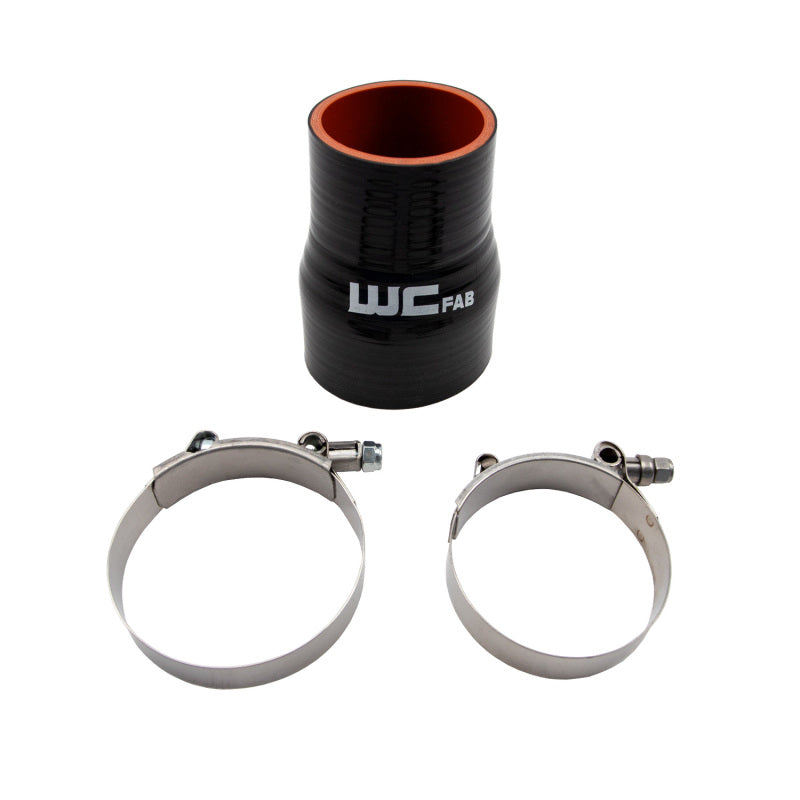 Wehrli 2.375in x 3in ID Straight Reducer 4.5in Long Silicone Boot and Clamp Kit Wehrli 2.375in x 3in ID Straight Reducer 4.5in Long Silicone Boot and Clamp Kit