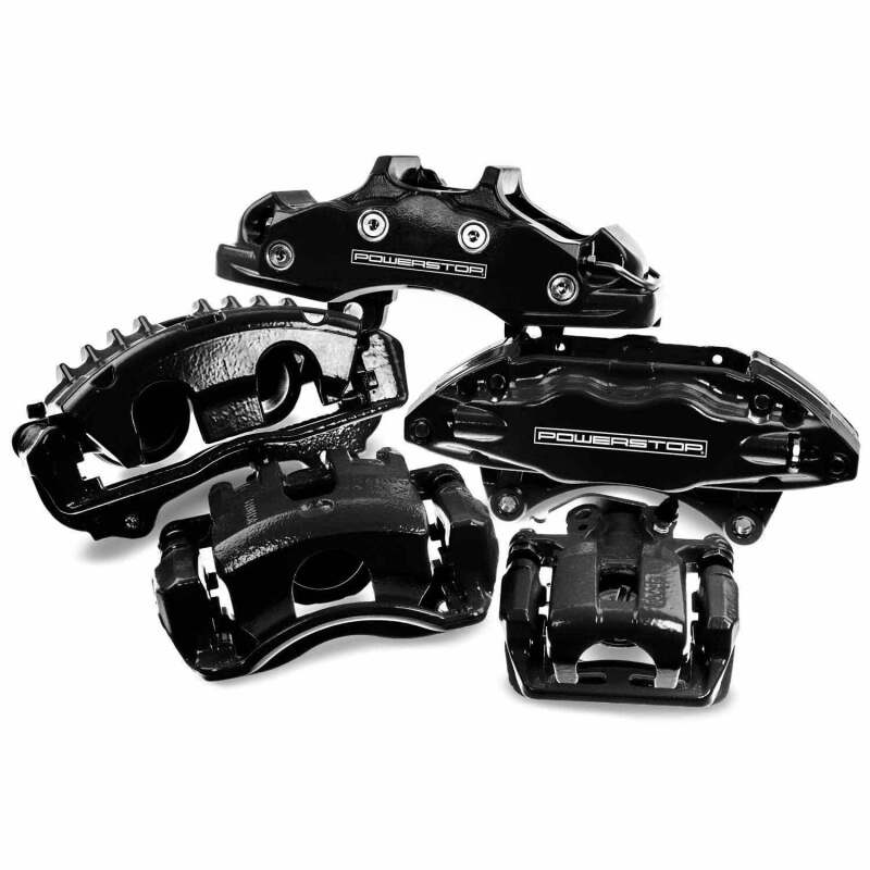 Power Stop 09-14 Acura TSX Rear Black Caliper - Pair w/Bracket Power Stop 09-14 Acura TSX Rear Black Caliper - Pair w/Bracket