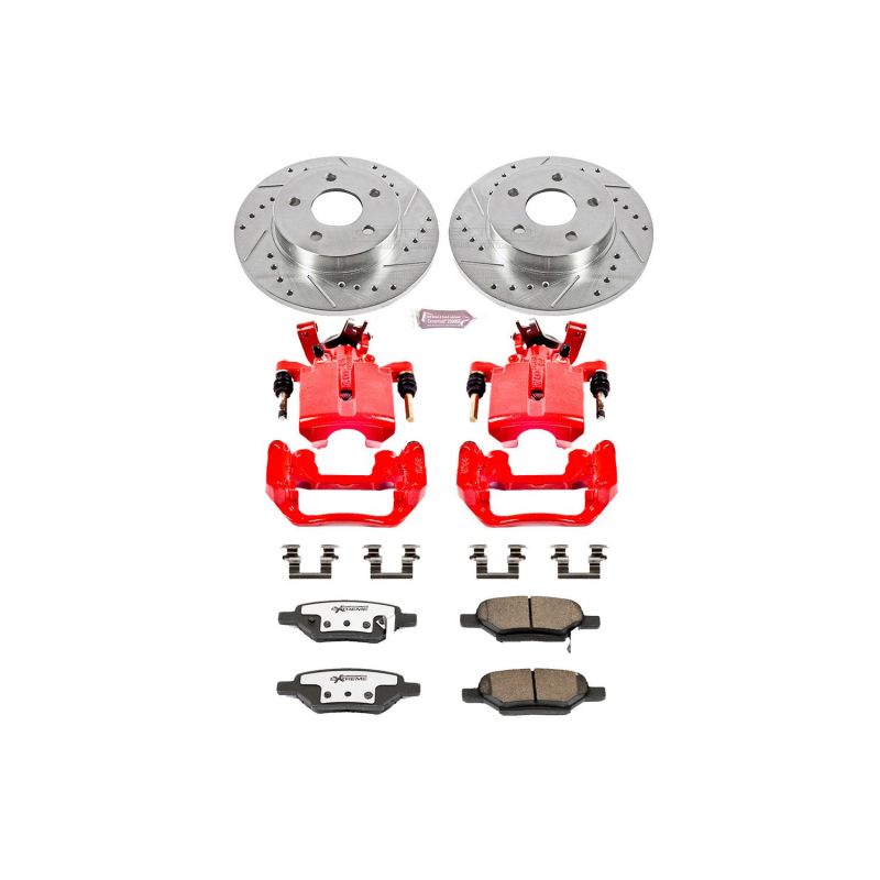 Power Stop 05-07 Chevrolet Cobalt Rear Z26 Street Warrior Brake Kit w/Calipers Power Stop 05-07 Chevrolet Cobalt Rear Z26 Street Warrior Brake Kit w/Calipers
