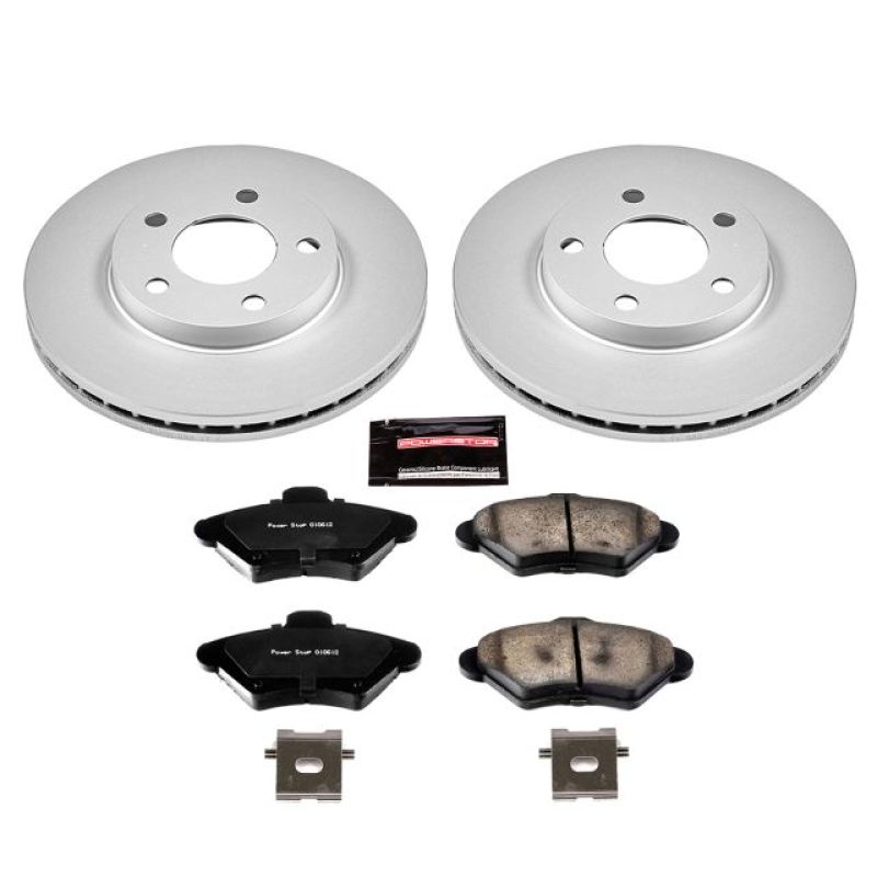 Power Stop 94-98 Ford Mustang Front Z17 Evolution Geomet Coated Brake Kit Power Stop 94-98 Ford Mustang Front Z17 Evolution Geomet Coated Brake Kit