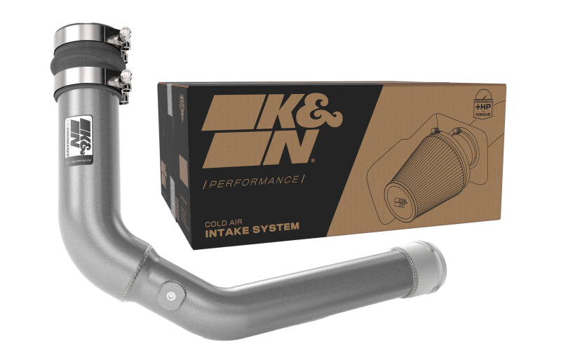 K&N 22-23 Subaru WRX 2.4L H4 Aluminum Charge Pipe Kit - Gunmetal Gray K&N 22-23 Subaru WRX 2.4L H4 Aluminum Charge Pipe Kit - Gunmetal Gray