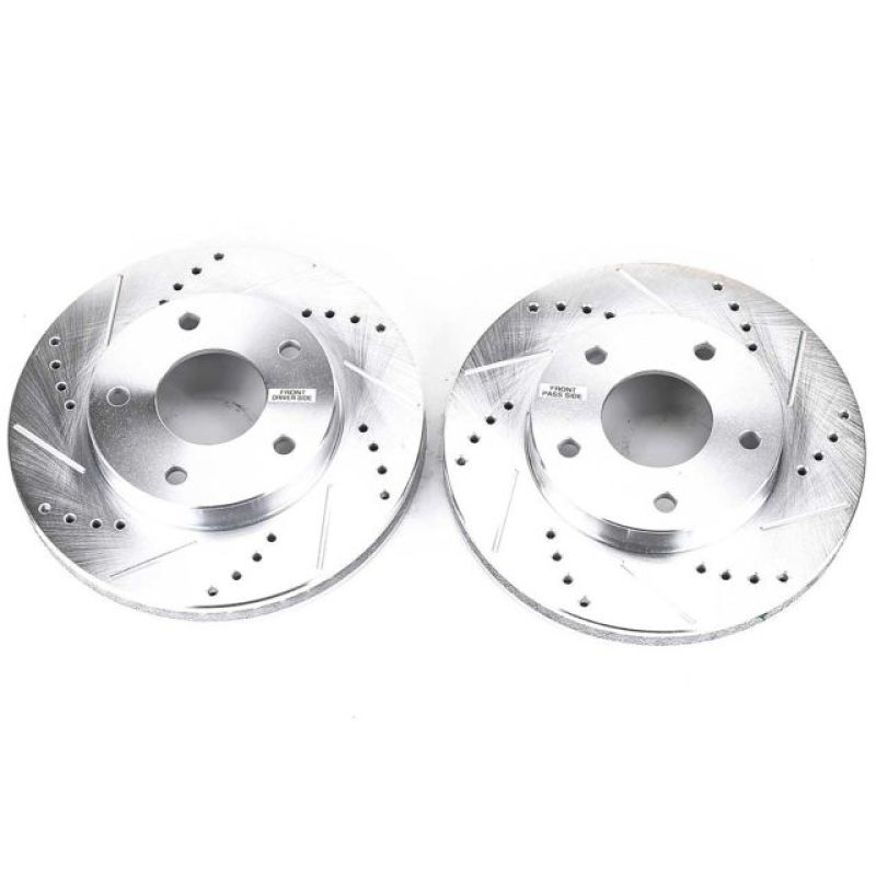 Power Stop 97-05 Chevrolet Blazer Front Evolution Drilled & Slotted Rotors - Pair Power Stop 97-05 Chevrolet Blazer Front Evolution Drilled & Slotted Rotors - Pair