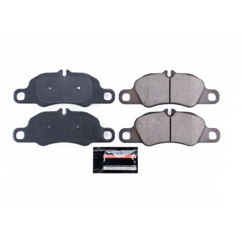 Power Stop 17-18 Porsche 718 Boxster Front Z23 Evolution Sport Brake Pads w/Hardware Power Stop 17-18 Porsche 718 Boxster Front Z23 Evolution Sport Brake Pads w/Hardware