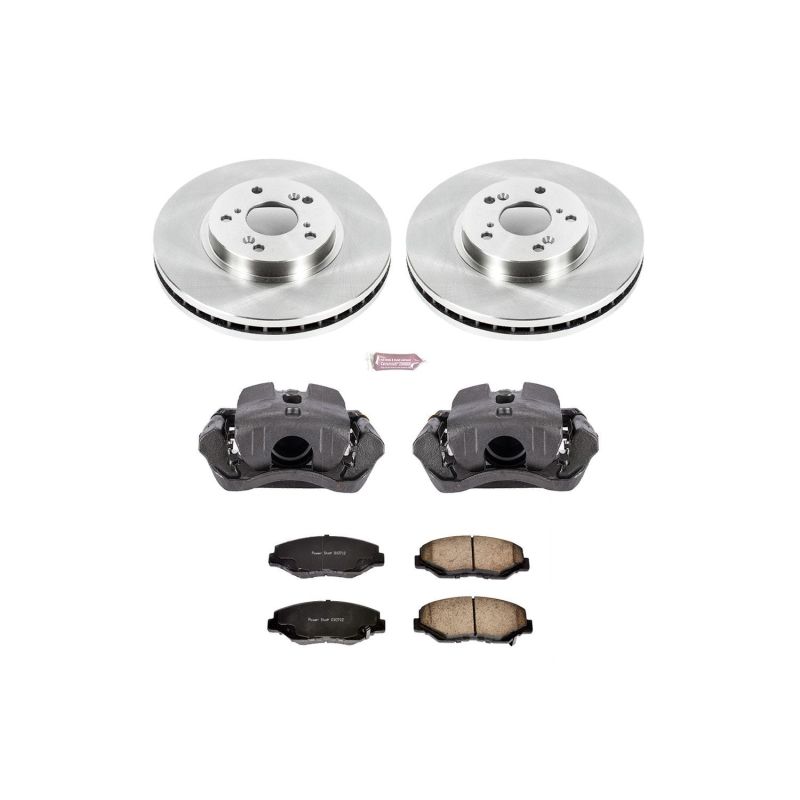 Power Stop 03-08 Honda Pilot Front Autospecialty Brake Kit w/Calipers Power Stop 03-08 Honda Pilot Front Autospecialty Brake Kit w/Calipers