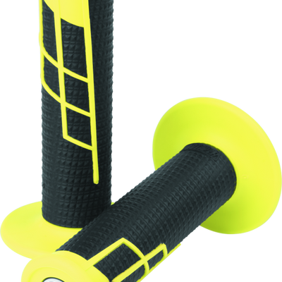 ProTaper Clamp-On 1/2 Waffle Grip - Neon Yellow/Black
