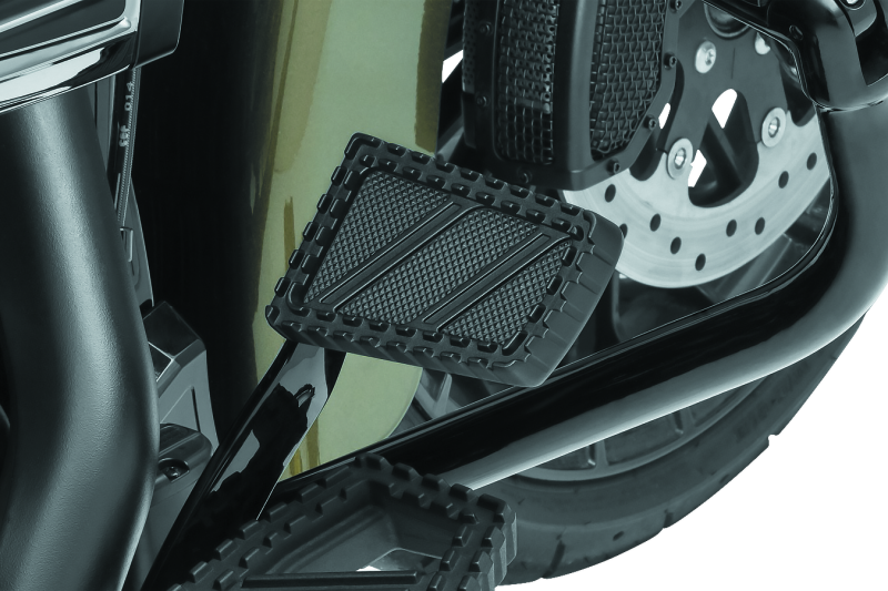 Kuryakyn Riot Brake Pedal Pad FL Models Satin Black Kuryakyn Riot Brake Pedal Pad FL Models Satin Black