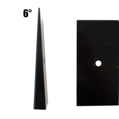 Fishbone Offroad Universal 6in Leaf Spring Shim - Black