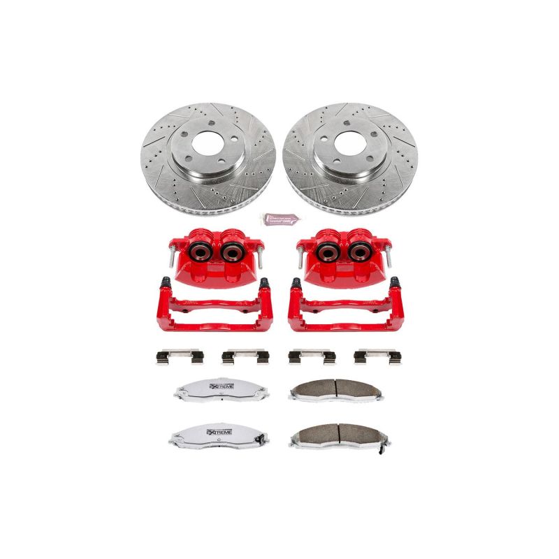 Power Stop 98-02 Chevrolet Camaro Front Z26 Street Warrior Brake Kit w/Calipers Power Stop 98-02 Chevrolet Camaro Front Z26 Street Warrior Brake Kit w/Calipers