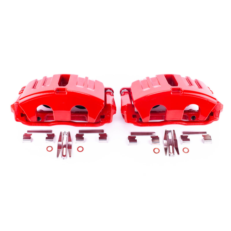 Power Stop 05-13 Chevrolet Corvette Front Red Calipers w/Brackets - Pair Power Stop 05-13 Chevrolet Corvette Front Red Calipers w/Brackets - Pair