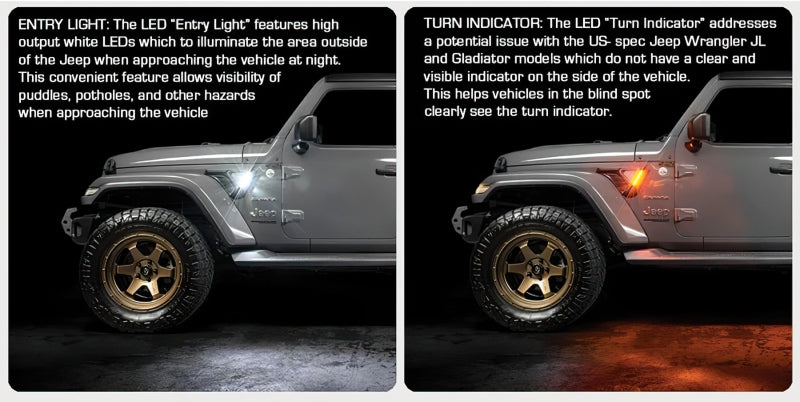 Oracle Sidetrack LED System For Jeep Wrangler JL/ Gladiator JT SEE WARRANTY Oracle Sidetrack LED System For Jeep Wrangler JL/ Gladiator JT SEE WARRANTY