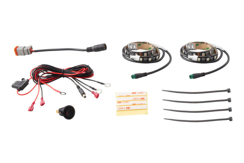 Diode Dynamics RGBW Grille Strip Kit 2pc Multicolor Diode Dynamics RGBW Grille Strip Kit 2pc Multicolor