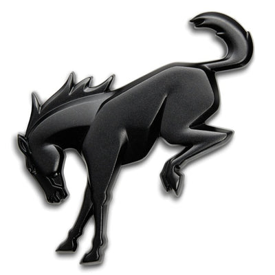 Ford Racing Bronco Rear Emblem - Matte Black