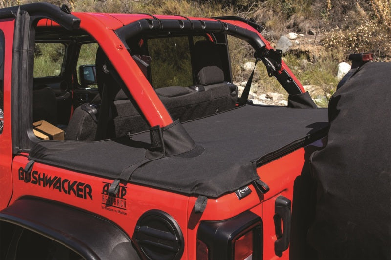 Rampage 2018-2022 Jeep Wrangler(JL) 4-Door Tonneau Cover w/ Tailgate Bar Kit - Black Diamond Rampage 2018-2022 Jeep Wrangler(JL) 4-Door Tonneau Cover w/ Tailgate Bar Kit - Black Diamond