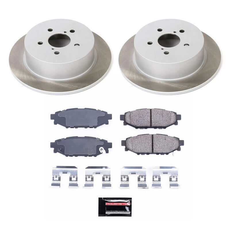 Power Stop 05-09 Subaru Outback Rear Semi-Coated Rotor Kit Power Stop 05-09 Subaru Outback Rear Semi-Coated Rotor Kit