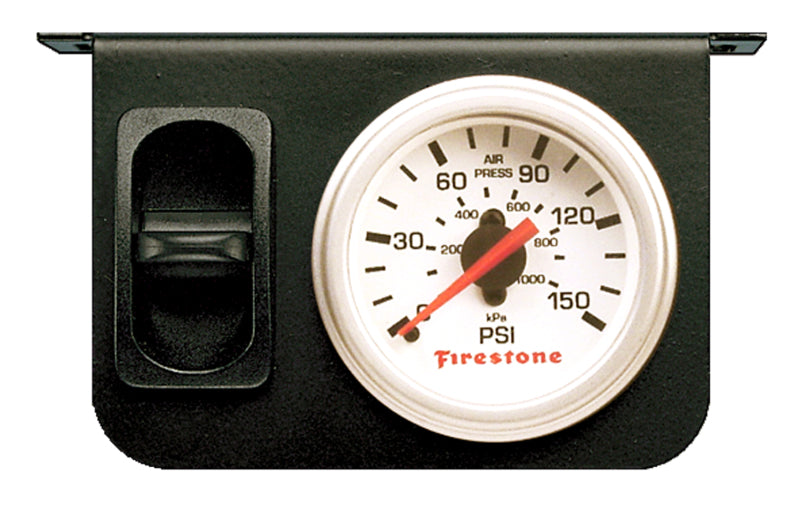 Firestone Air Adj. Leveling Electric Control Panel w/Single Gauge 0-150psi - White (WR17602229) Firestone Air Adj. Leveling Electric Control Panel w/Single Gauge 0-150psi - White (WR17602229)