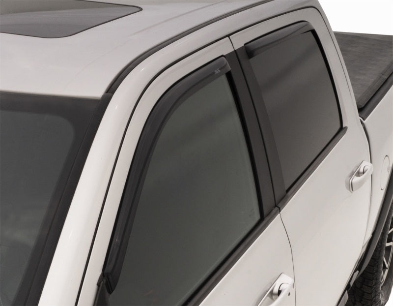 AVS 09-18 Dodge RAM 1500 Crew Cab Ventvisor In-Channel Front & Rear Window Deflectors 4pc - Smoke AVS 09-18 Dodge RAM 1500 Crew Cab Ventvisor In-Channel Front & Rear Window Deflectors 4pc - Smoke