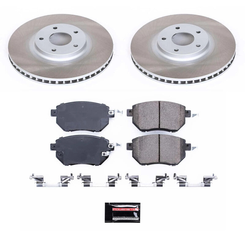 Power Stop 09-11 Nissan Murano Front Semi-Coated Rotor Kit Power Stop 09-11 Nissan Murano Front Semi-Coated Rotor Kit