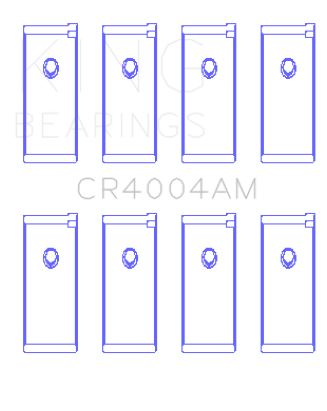 King Engine Bearings Isuzu 4Xc1/4Xc1T (Size +0.75mm) Connecting Rod Bearing Set King Engine Bearings Isuzu 4Xc1/4Xc1T (Size +0.75mm) Connecting Rod Bearing Set