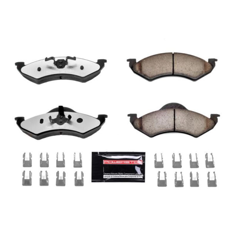 Power Stop 00-02 Dodge Dakota Front Z36 Truck & Tow Brake Pads w/Hardware Power Stop 00-02 Dodge Dakota Front Z36 Truck & Tow Brake Pads w/Hardware