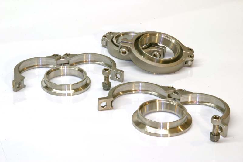 TiAL Sport V50/V60 Inlet/Outlet V-Band Clamp Set (Drop Ship Only/Must Order w/V60/V50 Wastegate) TiAL Sport V50/V60 Inlet/Outlet V-Band Clamp Set (Drop Ship Only/Must Order w/V60/V50 Wastegate)
