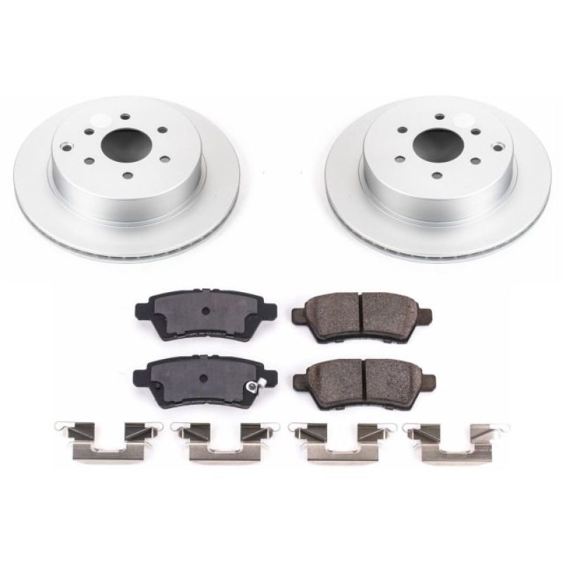 Power Stop 05-12 Nissan Pathfinder Rear Z17 Evolution Geomet Coated Brake Kit Power Stop 05-12 Nissan Pathfinder Rear Z17 Evolution Geomet Coated Brake Kit