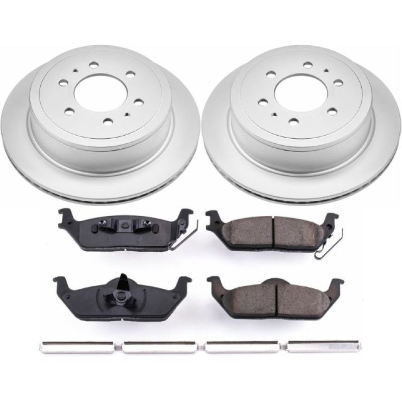 Power Stop 04-11 Ford F-150 Rear Z17 Evolution Geomet Coated Brake Kit Power Stop 04-11 Ford F-150 Rear Z17 Evolution Geomet Coated Brake Kit