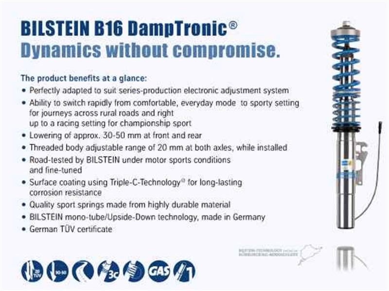 Bilstein B16 (PSS10) 06-10 BMW E60 M5 EDC Performance Suspension System Bilstein B16 (PSS10) 06-10 BMW E60 M5 EDC Performance Suspension System