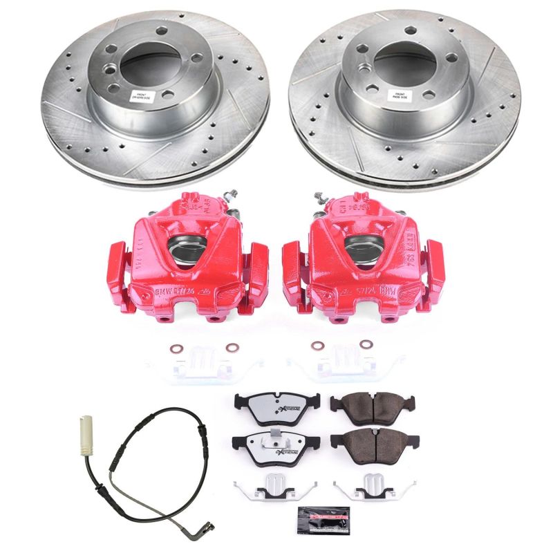 Power Stop 08-10 BMW 328i Front Z26 Street Warrior Brake Kit w/Calipers Power Stop 08-10 BMW 328i Front Z26 Street Warrior Brake Kit w/Calipers