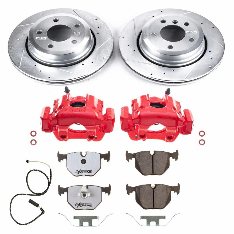 Power Stop 10-04 BMW X3 Rear Z26 Street Warrior Brake Kit w/Calipers Power Stop 10-04 BMW X3 Rear Z26 Street Warrior Brake Kit w/Calipers