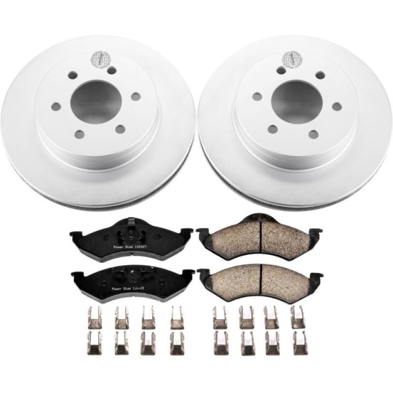 Power Stop 00-02 Dodge Dakota Front Z17 Evolution Geomet Coated Brake Kit Power Stop 00-02 Dodge Dakota Front Z17 Evolution Geomet Coated Brake Kit