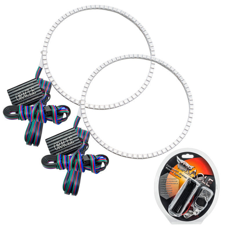 Oracle Jeep Wrangler JL/Gladiator JT LED Surface Mount Headlight Halo Kit - ColorSHIFT SEE WARRANTY Oracle Jeep Wrangler JL/Gladiator JT LED Surface Mount Headlight Halo Kit - ColorSHIFT SEE WARRANTY
