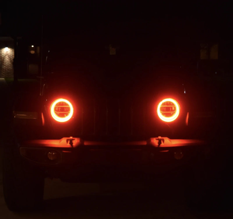 Oracle Jeep Wrangler JL/Gladiator JT LED Surface Mount Headlight Halo Kit - White SEE WARRANTY Oracle Jeep Wrangler JL/Gladiator JT LED Surface Mount Headlight Halo Kit - White SEE WARRANTY