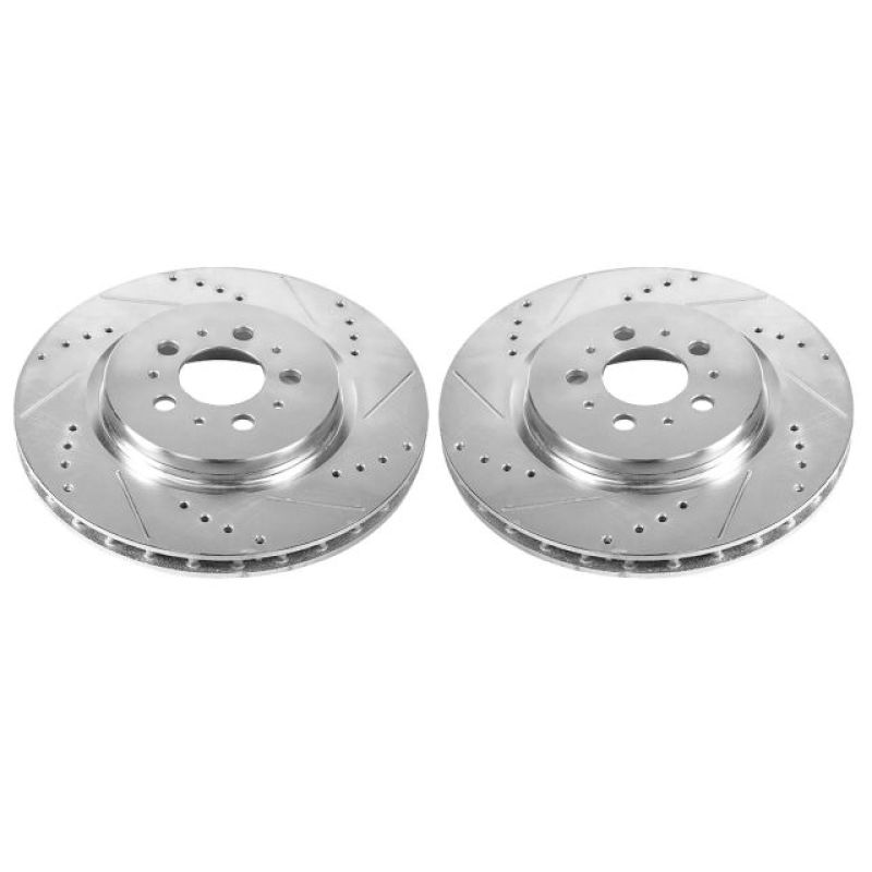 Power Stop 04-07 Volvo S60 Rear Evolution Drilled & Slotted Rotors - Pair Power Stop 04-07 Volvo S60 Rear Evolution Drilled & Slotted Rotors - Pair