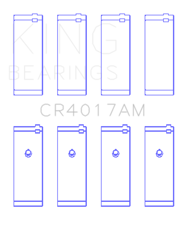 King Engine Bearings Opel 1.8/2.0 X18/20Xe (Size +0.50mm) Connecting Rod Bearing Set King Engine Bearings Opel 1.8/2.0 X18/20Xe (Size +0.50mm) Connecting Rod Bearing Set