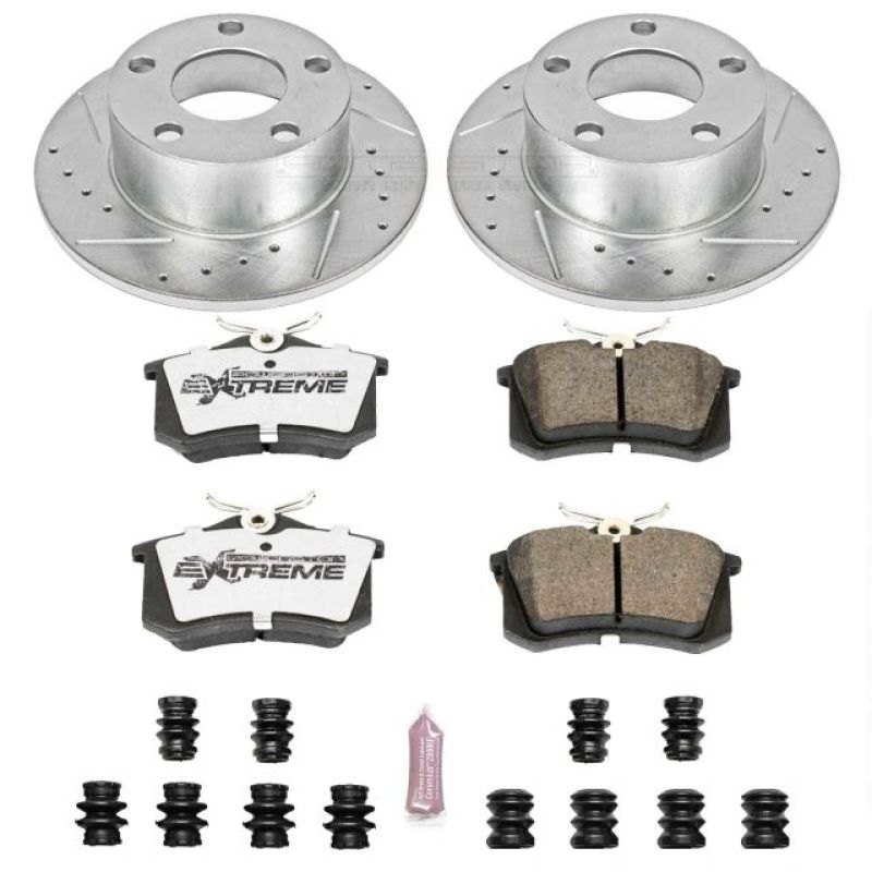 Power Stop 98-04 Audi A6 Rear Z26 Street Warrior Brake Kit Power Stop 98-04 Audi A6 Rear Z26 Street Warrior Brake Kit