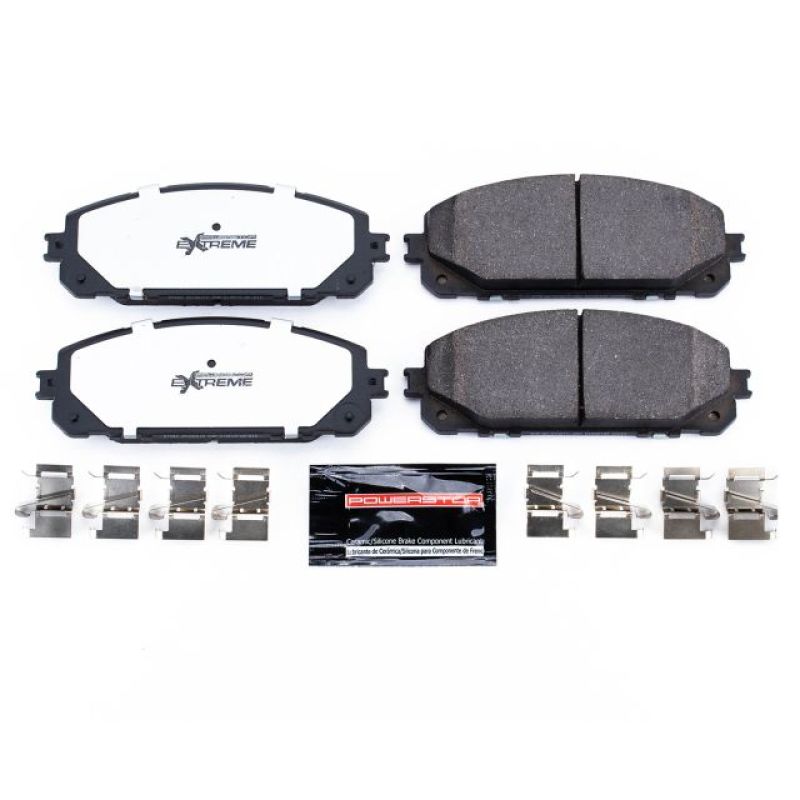 Power Stop 14-19 Jeep Cherokee Front Z36 Truck & Tow Brake Pads w/Hardware Power Stop 14-19 Jeep Cherokee Front Z36 Truck & Tow Brake Pads w/Hardware