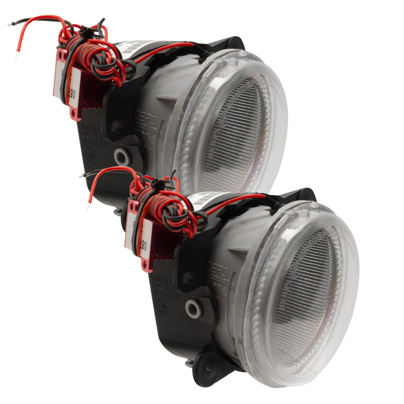 Oracle Lighting 10-15 Jeep Wrangler JK Pre-Assembled LED Halo Fog Lights -Red Oracle Lighting 10-15 Jeep Wrangler JK Pre-Assembled LED Halo Fog Lights -Red