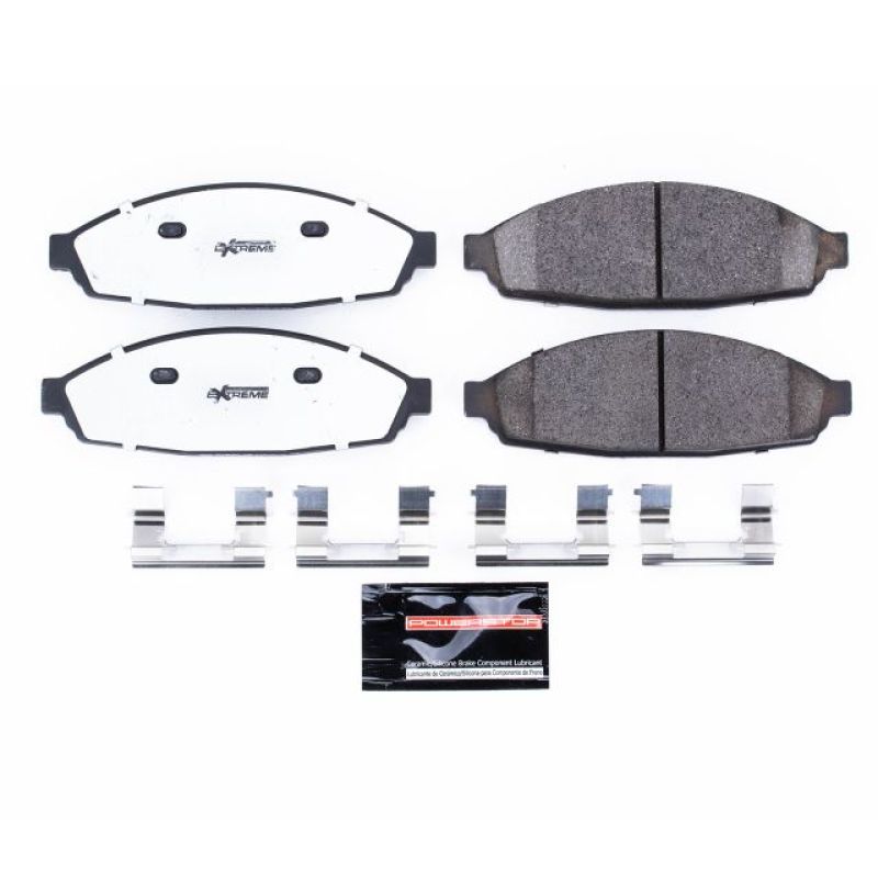Power Stop 03-11 Ford Crown Victoria Front Z26 Extreme Street Brake Pads w/Hardware Power Stop 03-11 Ford Crown Victoria Front Z26 Extreme Street Brake Pads w/Hardware