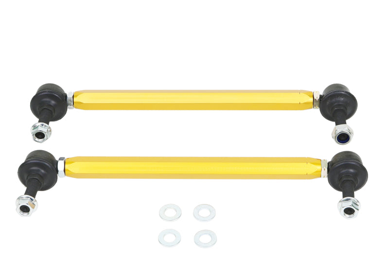 Whiteline Universal Swaybar Link Kit 270mm-295mm Heavy Duty Adjustable 10mm Ball/Ball Style Whiteline Universal Swaybar Link Kit 270mm-295mm Heavy Duty Adjustable 10mm Ball/Ball Style