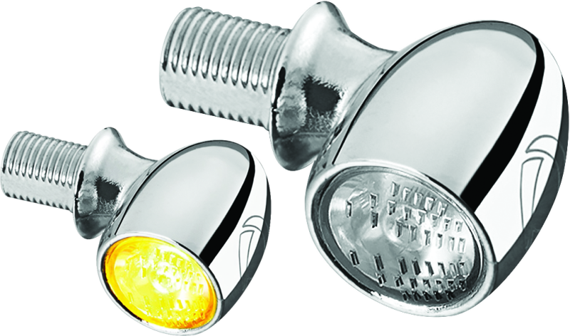 Kuryakyn Kellerman Atto Clear Lens Amber Chrome Kuryakyn Kellerman Atto Clear Lens Amber Chrome