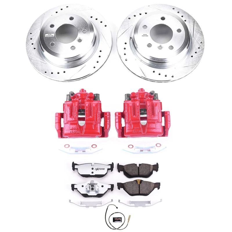 Power Stop 11-13 BMW 328i Rear Z26 Street Warrior Brake Kit w/Calipers Power Stop 11-13 BMW 328i Rear Z26 Street Warrior Brake Kit w/Calipers
