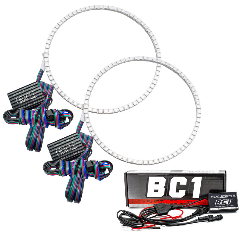 Oracle Jeep Wrangler JL/JT LED Surface Mount Headlight Halo Kit - w/ BC1 Controller SEE WARRANTY Oracle Jeep Wrangler JL/JT LED Surface Mount Headlight Halo Kit - w/ BC1 Controller SEE WARRANTY