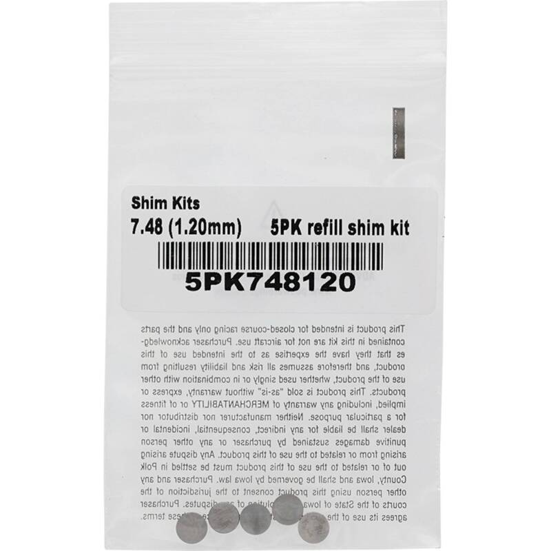 Hot Cams 07-16 CRF 150 R/2016 CRF 150 RB Big Wheel 1.200mm Shim Kit - 5 Pack Hot Cams 07-16 CRF 150 R/2016 CRF 150 RB Big Wheel 1.200mm Shim Kit - 5 Pack