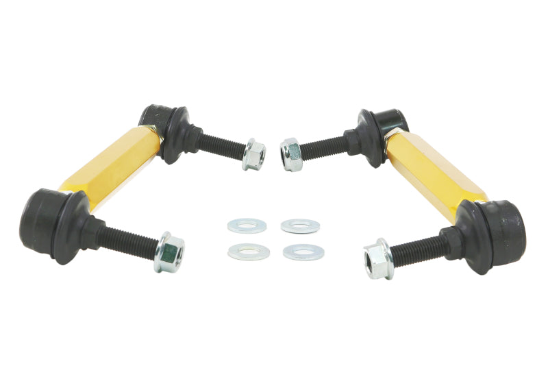 Whiteline Universal Sway Bar End Link Kit - 175-200mm Heavy Duty Adjustable - 10mm Ball Studs Whiteline Universal Sway Bar End Link Kit - 175-200mm Heavy Duty Adjustable - 10mm Ball Studs